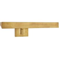 McClain Single Picture Light Brass, Picture Light, Large, Hand-Rubbed Antique Brass - Andrew Martin
