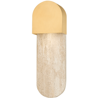 Hobart Wall Light Brass, Wall Light, Aged Brass - Andrew Martin