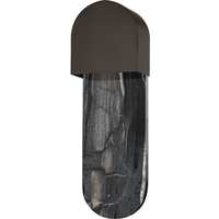 Hobart Wall Light Black, Wall Light, Black Brass - Andrew Martin