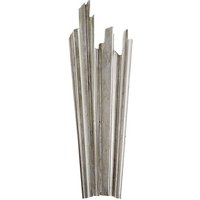Claymore Wall Light Silver, Wall Light, Medium, Burnished Silver Leaf - Andrew Martin