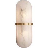 Melange Capsule Wall Light Brass, Wall Light, Antique-Burnished Brass - Andrew Martin