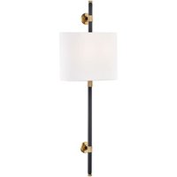 Bowery Wall Light Bronze, Wall Light, Old Bronze - Andrew Martin