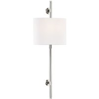 Bowery Wall Light Nickel, Wall Light, Polished Nickel - Andrew Martin