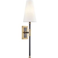 Bowery Tapered Wall Light Bronze, Wall Light, Old Bronze - Andrew Martin