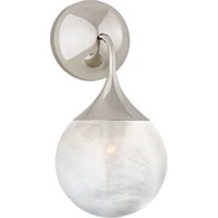 Cristol Single Wall Light Nickel, Wall Light, Polished Nickel - Andrew Martin