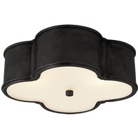 Basil Flush Gunmetal, Ceiling Light, Large, Gun Metal - Andrew Martin