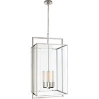 Halle Pendant Light Nickel, Pendant Light, Polished Nickel - Andrew Martin