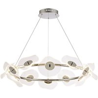 Amsterdam Ring Ceiling Pendant, 12 Light 6W LED, 4000K, 4600lm, Polished Chrome
