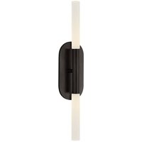 Rousseau Wall Light Bronze, Wall Light, Bronze & Etched Crystal - Andrew Martin