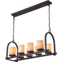 Aldora 8 Light Ceiling Island Pendant Bar Bronze, E27