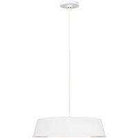Asher 5 Light Pendant, Matt White, E14