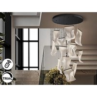 Velos Cluster Pendant Ceiling 13 Light Matt Black LED 3000K Dimmable