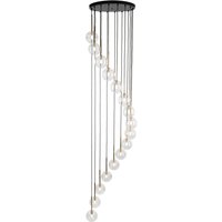 Aurora Cluster Pendant Ceiling Light Black 16xG9