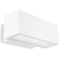 Afrodita Outdoor LED Up Down Light White, Partly-Sandblasted IP66 34.6W 3000K Dimmable