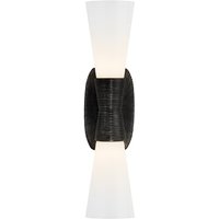 Utopia Double Wall Light Aged Iron, Light, Small - Andrew Martin