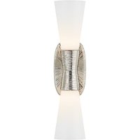 Utopia Double Wall Light Nickel, Light, Small, Polished Nickel - Andrew Martin