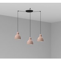 Venice 3 Light Pink Cluster Drop Pendant Lamp