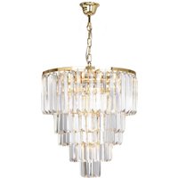 Amedeo Pendant Ceiling Light, Gold, 10x E14