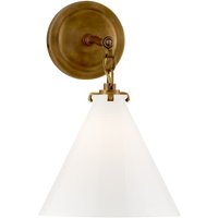 Katie Conical Wall Light Brass, Light, Hand-Rubbed Antique Brass - Andrew Martin