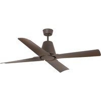 Typhoon Medium 3 Blade Ceiling Fan Brown IP44 Wiz Smart System
