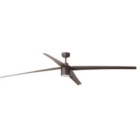 Attos XXL 3 Blade Ceiling Fan Brown with Light 3000K Wiz Smart System