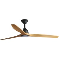 Alo Large 3 Blade Ceiling Fan Matt Black, Wood with Light 2700 - 4000 - 6500K Wiz Smart System