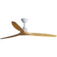 Alo Large 3 Blade Ceiling Fan Matt White, Wood Wiz Smart System