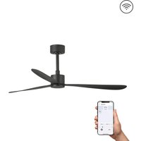 Amelia Large 3 Blade Ceiling Fan Matt Black Wiz Smart System