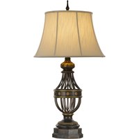 Augustine 1 Light Table Lamp Antique Brown, E27