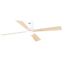 Arista Ceiling Fan White Matt - Maple Wood Blades LED 3000-4000-6000K
