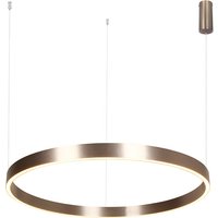 Zorya 80cm Pendant Ceiling Light Electroplate Brushed Coffee LED 3000K Dimmable