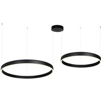 Zorya 60cm + 80cm Pendant Ceiling Light Sandy Black LED 3000K Dimmable