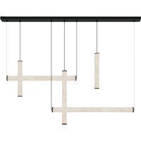 Aurista Bar Pendant Ceiling Light Sandy Black-Natural Alabaster LED 3000K Dimmable
