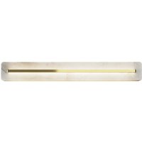 Albatre Modern 60cm Integrated LED Wall Lamp Brass 3000K 250lm White Shade