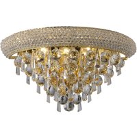 Alexandra Wall Lamp Medium 3 Light French Gold, Crystal