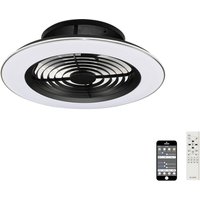 Alisio LED Dimmable Ceiling Light & 35W DC Reversible Fan, Black White, Remote Control, APP Control