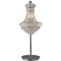 Alexandra Table Lamp 5 Light Polished Chrome, Crystal
