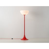 Jam red glass bowl floor lamp