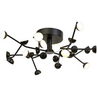 Adn 24 Light Ceiling, Round 65.8cm, 72W LED, 3000K, 4600lm, Black, 3yrs Warranty