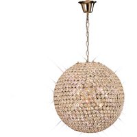Ava Ceiling Pendant 7 Light French Gold, Crystal
