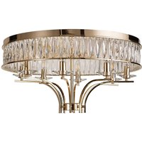 Vivienne Ceiling 8 Light E14 French Gold/Crystal