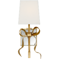 Ellery Wall Light Cream, Wall Light, Soft Brass & Cream Shade - Andrew Martin
