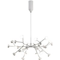 Adn 36 Light Pendant Dimmable, Round 74cm, 108W LED, 3000K, 7250lm, White, 3yrs Warranty