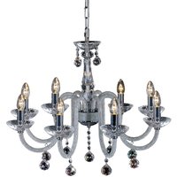Amora Pendant 8 Light E14 Polished Chrome/Crystal