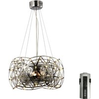 Atria Pendant 3 Light E27 LEDs And Remote Control Stainless Steel