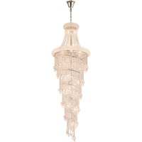 Alexandra Pendant 4 Layer Spiral 25 Light E14 Polished Chrome/Crystal Item Weight: 28.6kg
