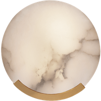 Melange Disc Wall Light Brass, Wall Light, Antique-Burnished Brass - Andrew Martin