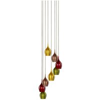 Vibrant 8 Light Cluster Pendant Chrome, E14