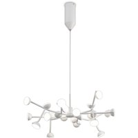 Adn 24 Light Ceiling Pendant, Round 65.8cm, 72W LED, 3000K, 3960lm, White