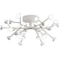 Adn 36 Light Flush Ceiling Light, Round 74cm, 100W LED, 3000K, 5500lm, White